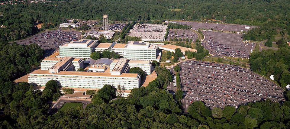 Aerial view of CIA headquarters