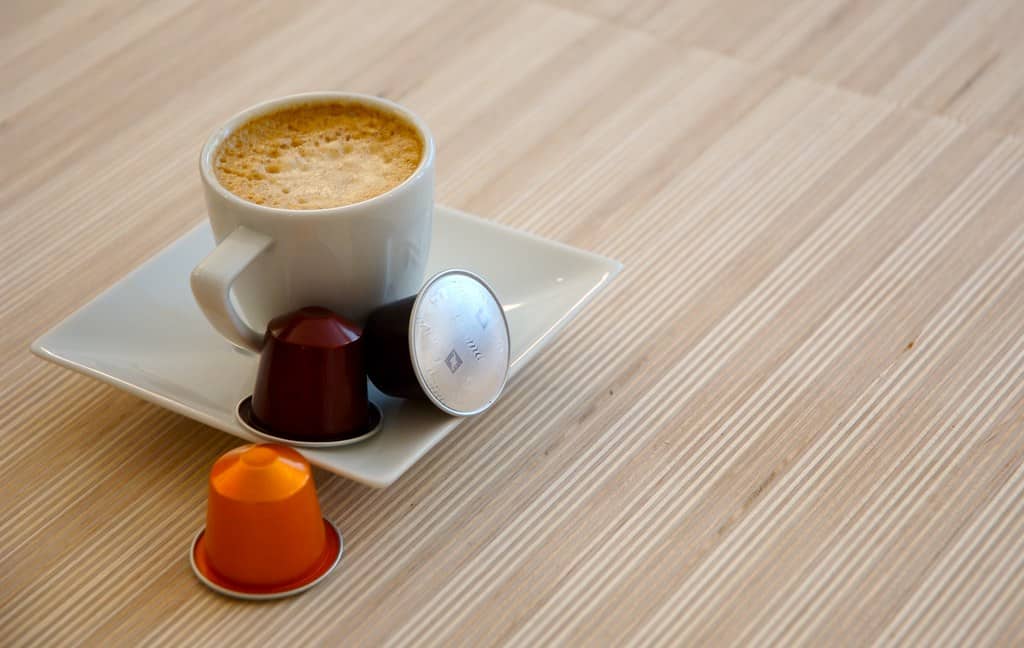 Coffee made from capsules
