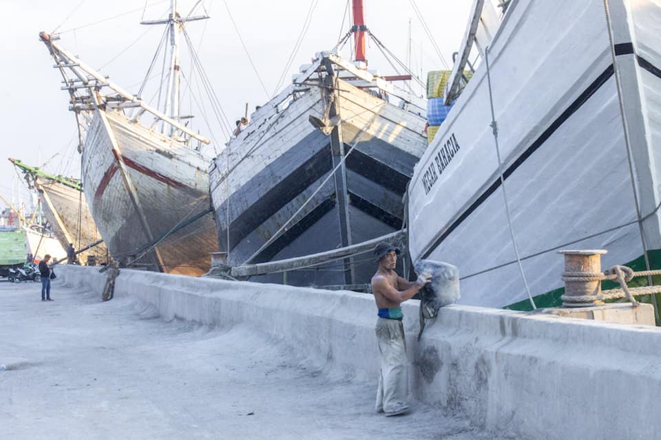 Boats in port at Jakarta