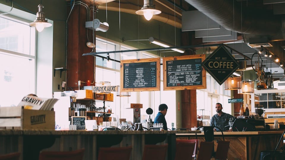 Interior of a coffee shop