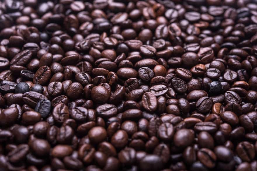 Oily coffee beans