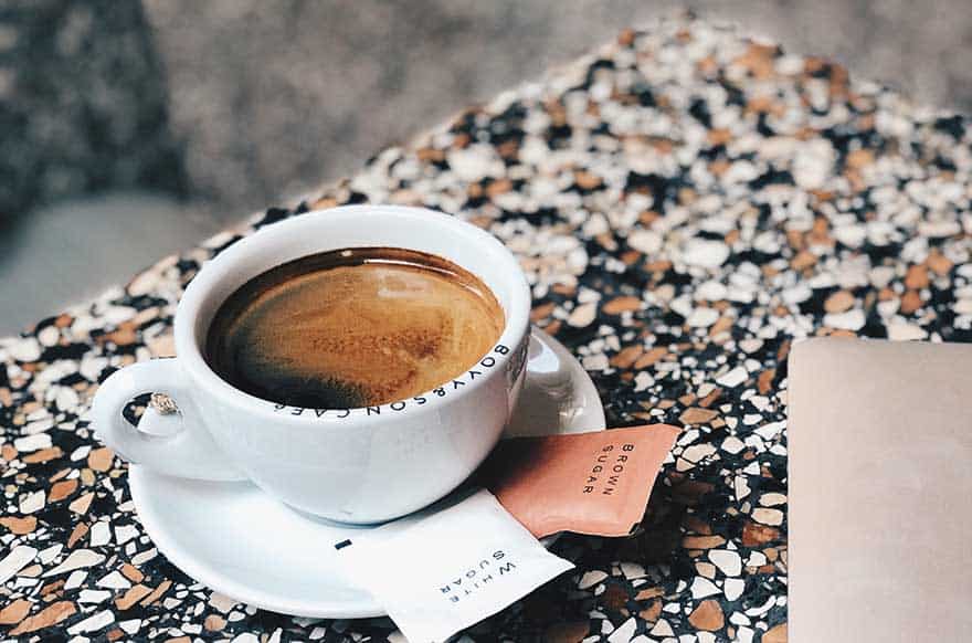 Short Americano coffee