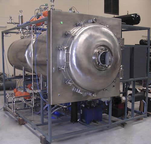 A large metal device for freeze drying
