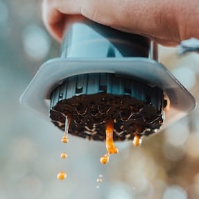 Coffee squirting from the bottom of an AeroPress