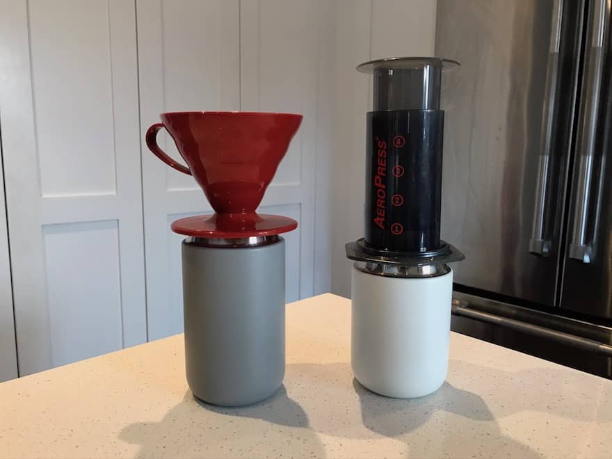 Carter Everywhere Mugs with Hario V60 and AeroPress