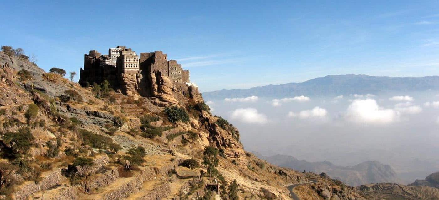 A monastery in the mountains of Yemen