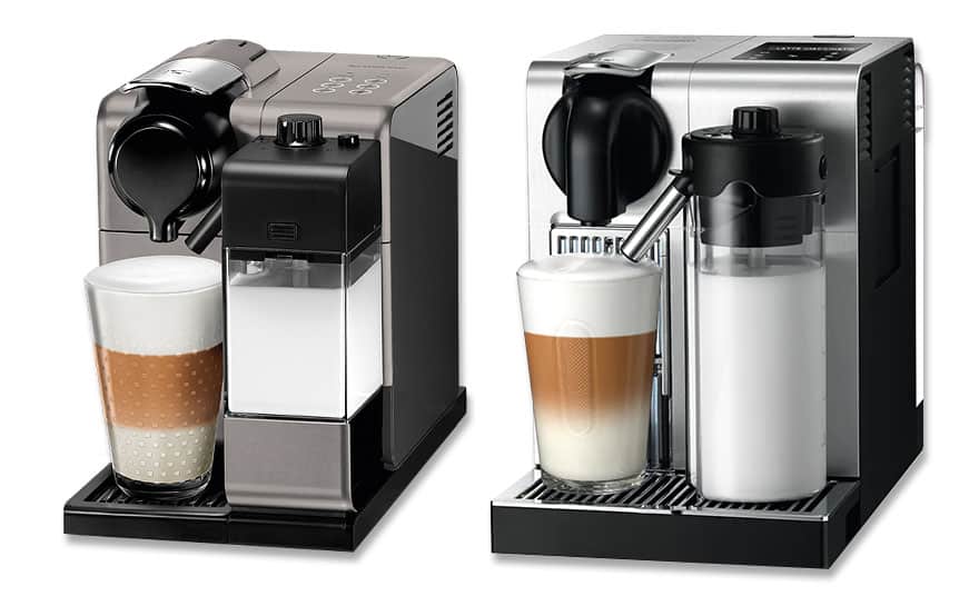 Nespresso Lattissima Touch and Lattissima Pro coffee machines side by side