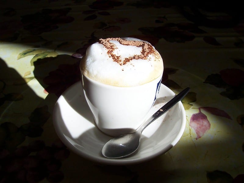 A bone dry cappuccino