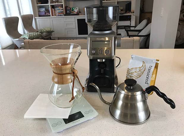 Chemex brewing tools