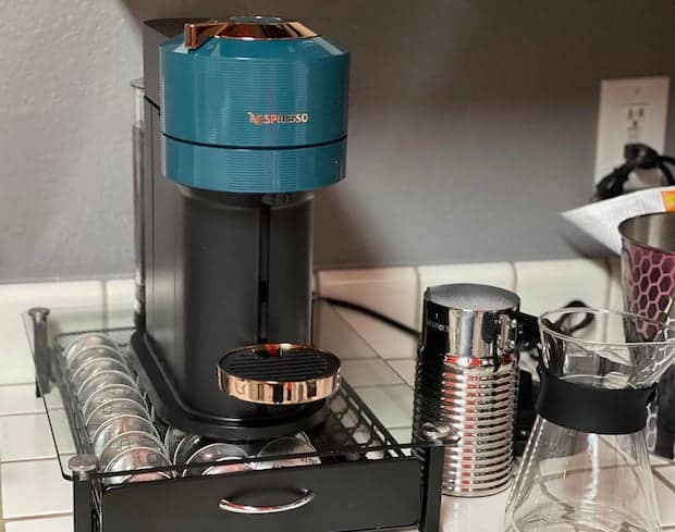 Nespresso Vertuo Next on a kitchen counter