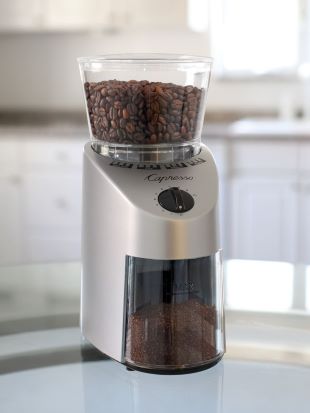 The best coffee grinder under $100 full of coffee beans