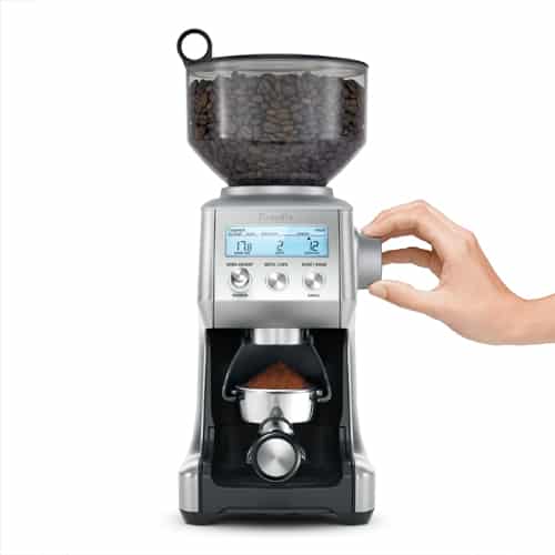 Low retention coffee grinder