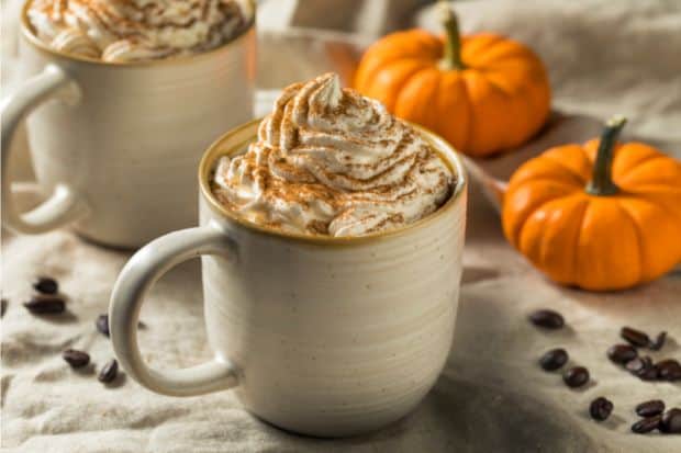 Pumpkin spice coffee