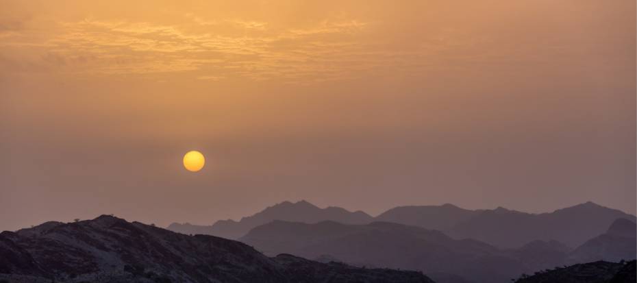 Ethiopian mountain sunset