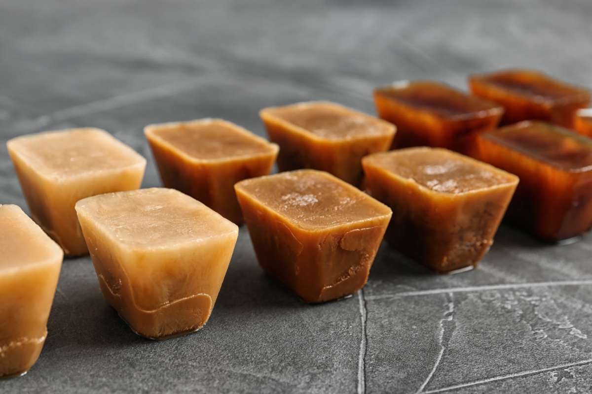 Iced coffee cubes