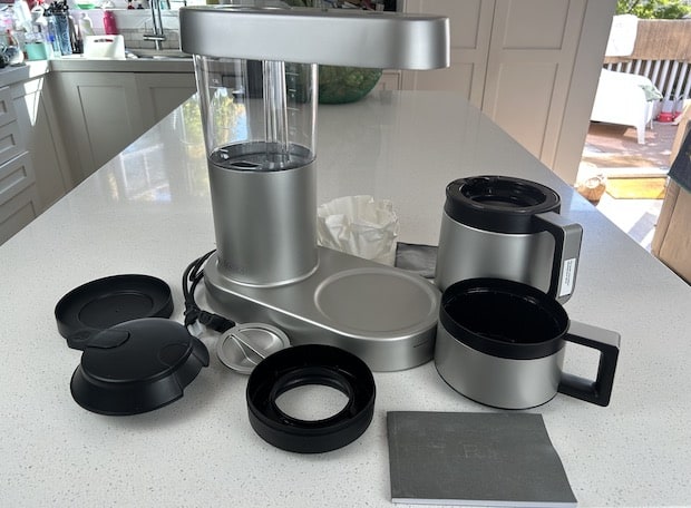 Ratio Six coffee maker unboxed on a counter
